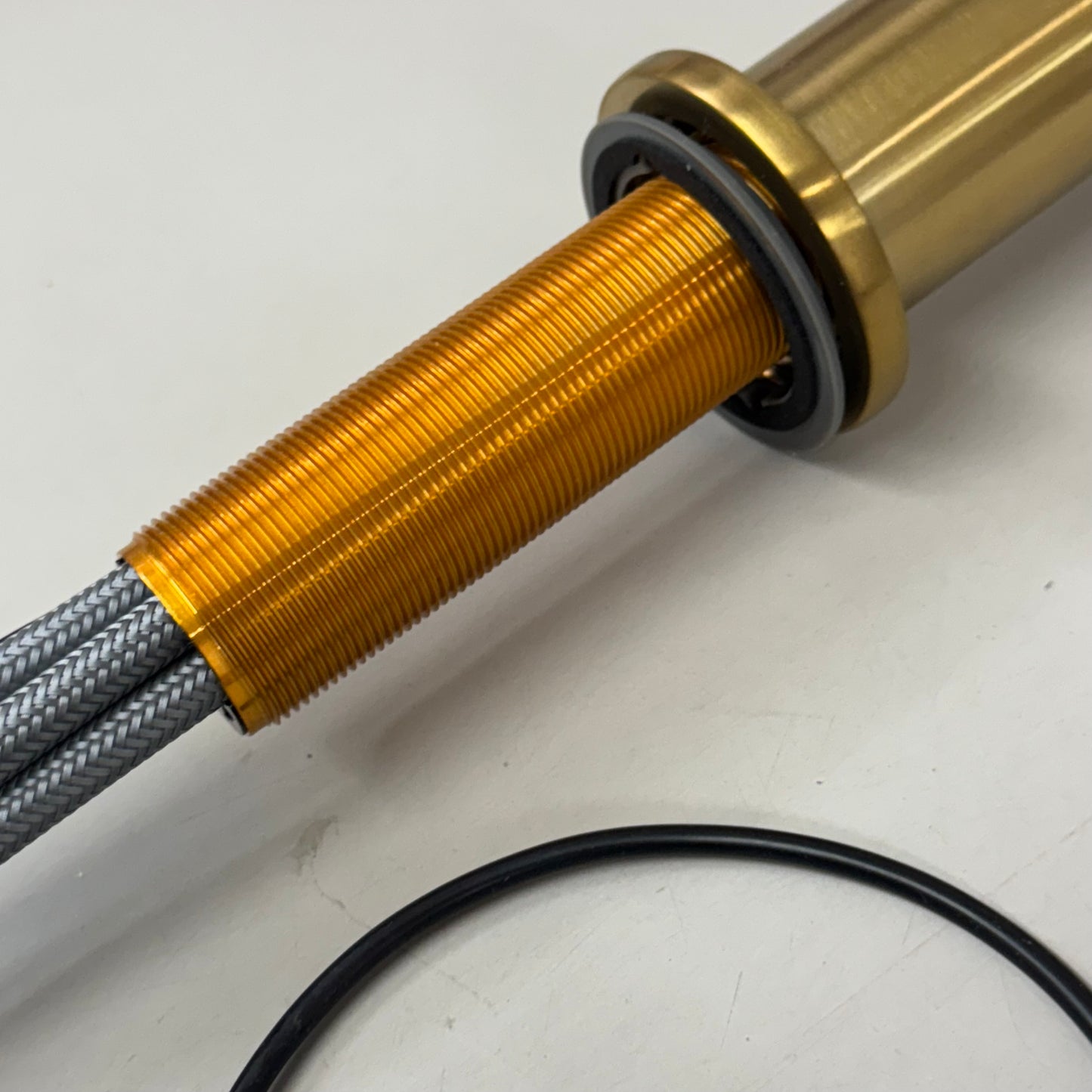 KOHLER Crue Touchless Pulldown Kitchen Faucet Vibrant Brushed Moderne Brass 22974-2MB