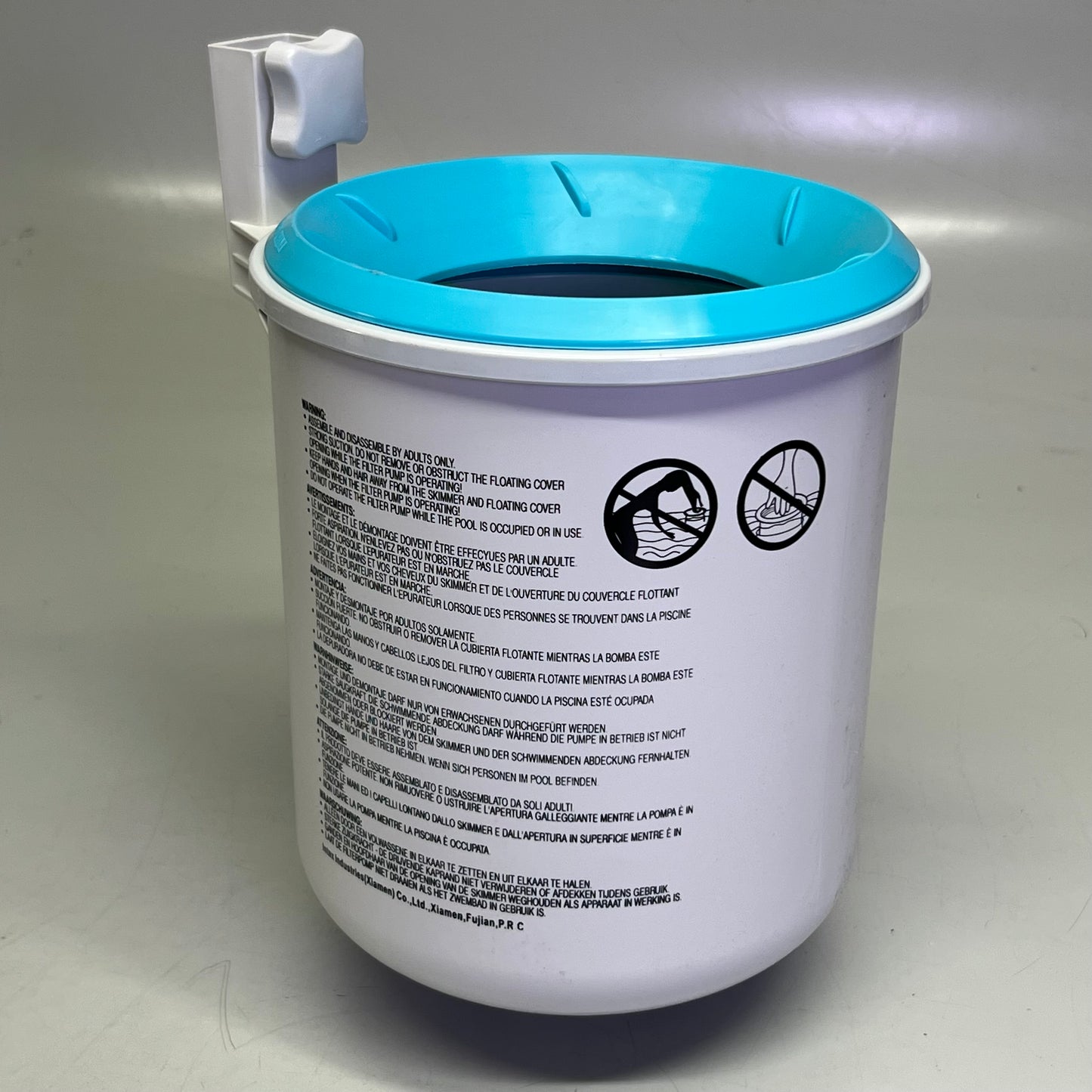 INTEX One Deluxe Pool Skimmer 7.5"D x 10"H Grey 28000E