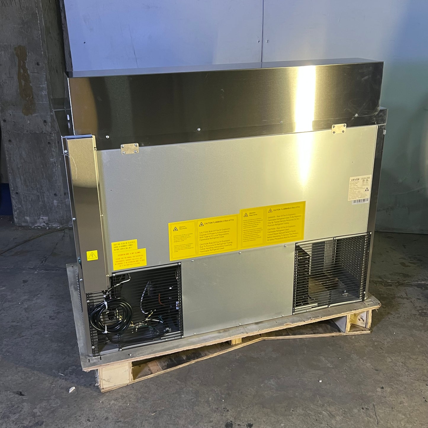 ZA@ VEVOR Commercial Refrigerator, Sandwich Prep Refrigerated Table 48.5"W x 30.5"L x 40.5"H, TSSP48 (New Other, Minor Cosmetic Damage)