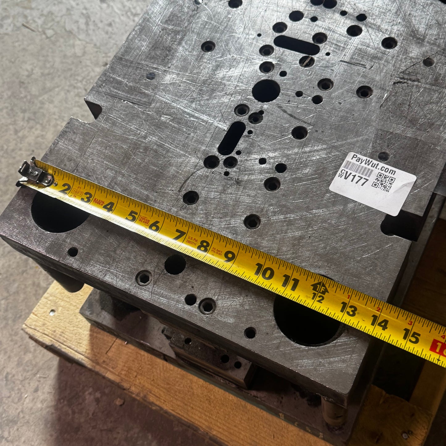 Die Stamp (Solid Metal) 14"W x 19"L x 10.5"H Gray (AS-IS, Used)