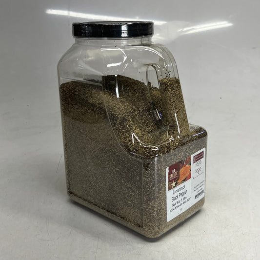SALUTE Gourmet Black Pepper 5 Lbs BB 03/28 A6082