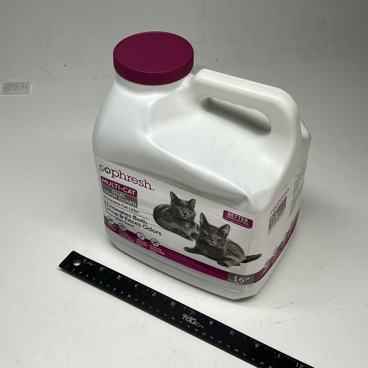 ZA@ SOPHRESH  (3 PACK, 16 LB EACH) Multi-cat Dual Odor Guard Scoopable Cat Litter Fresh Linen Scent 2297830
