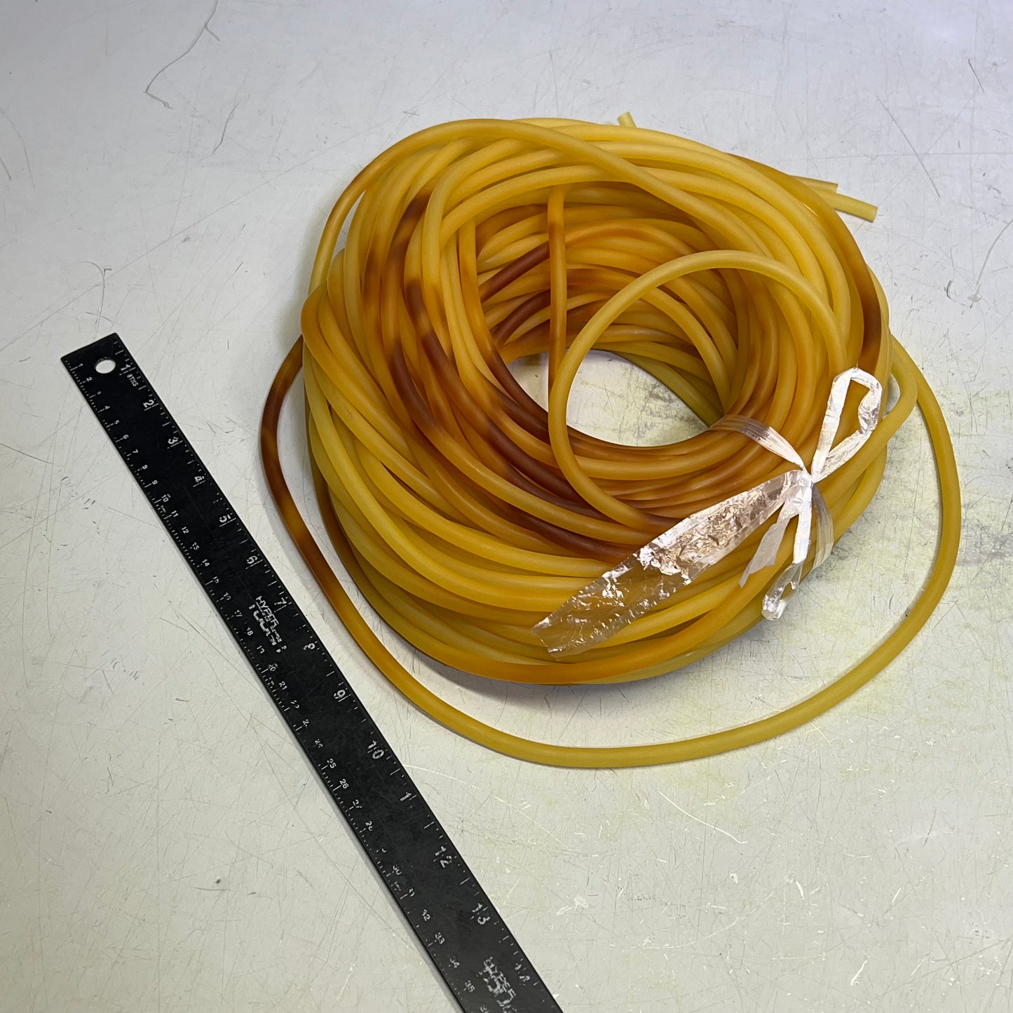 KENT ELASTOMER (50 FEET) Orthodontics Rubber Latex Tubbing Unknown Amber