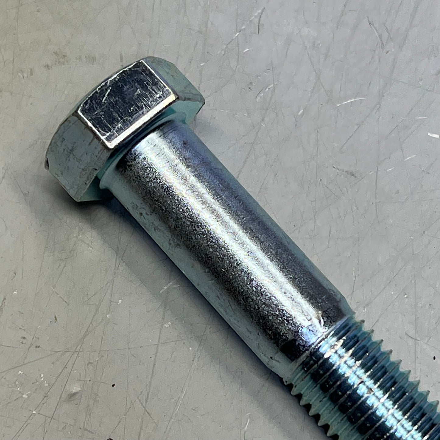 ZA@ (32 PACK) Hex Cap Bolt 307A 5.5" L w/ Head 2.5" Thread 1" Dia Silver