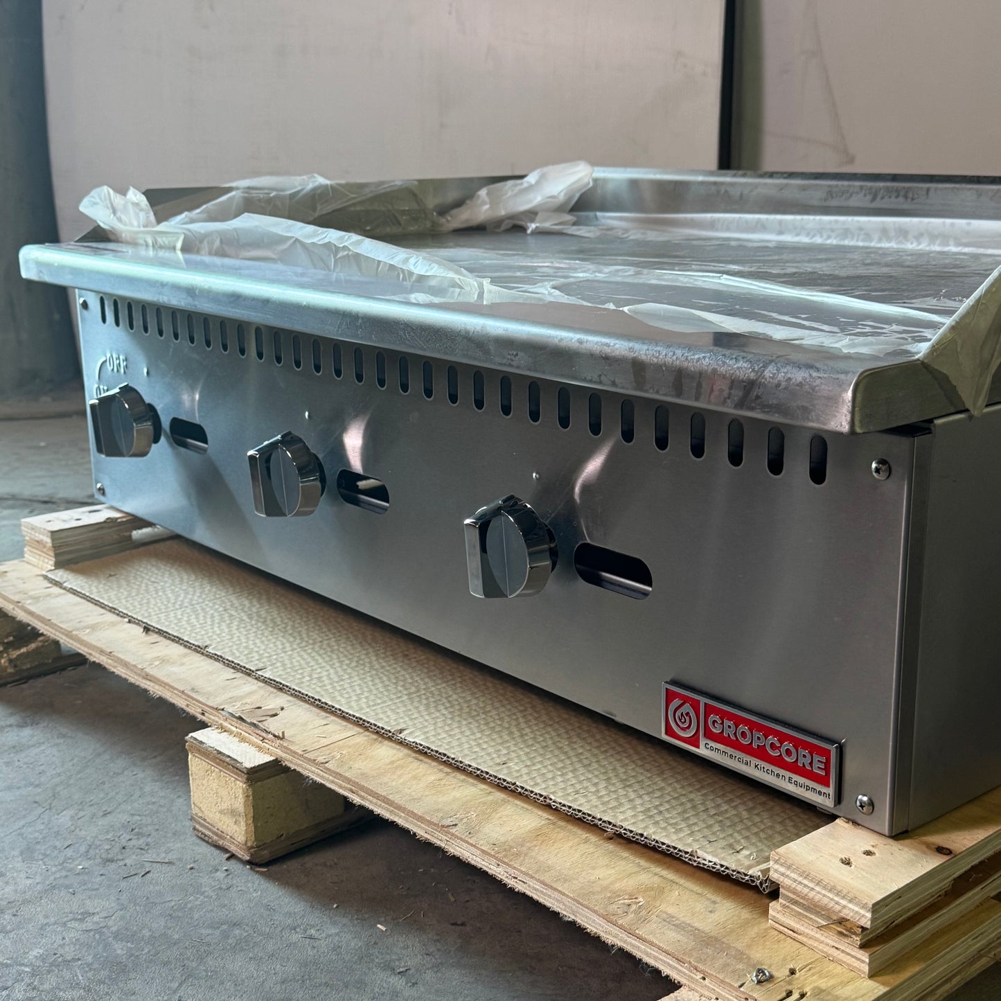 GROPCORE Gas Griddle 90000 BTU Grey GCG36E