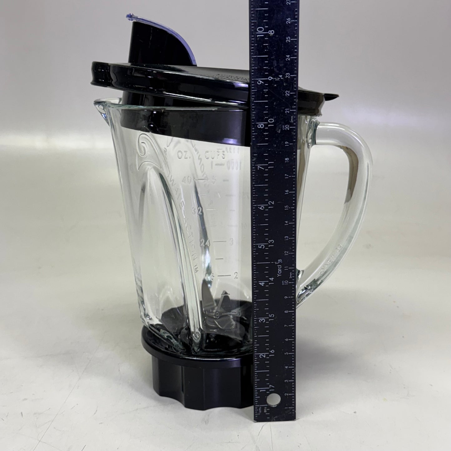 HAMILTON BEACH Power Elite Blender With 40 Oz Glass Jar 9"H Clear 58148G