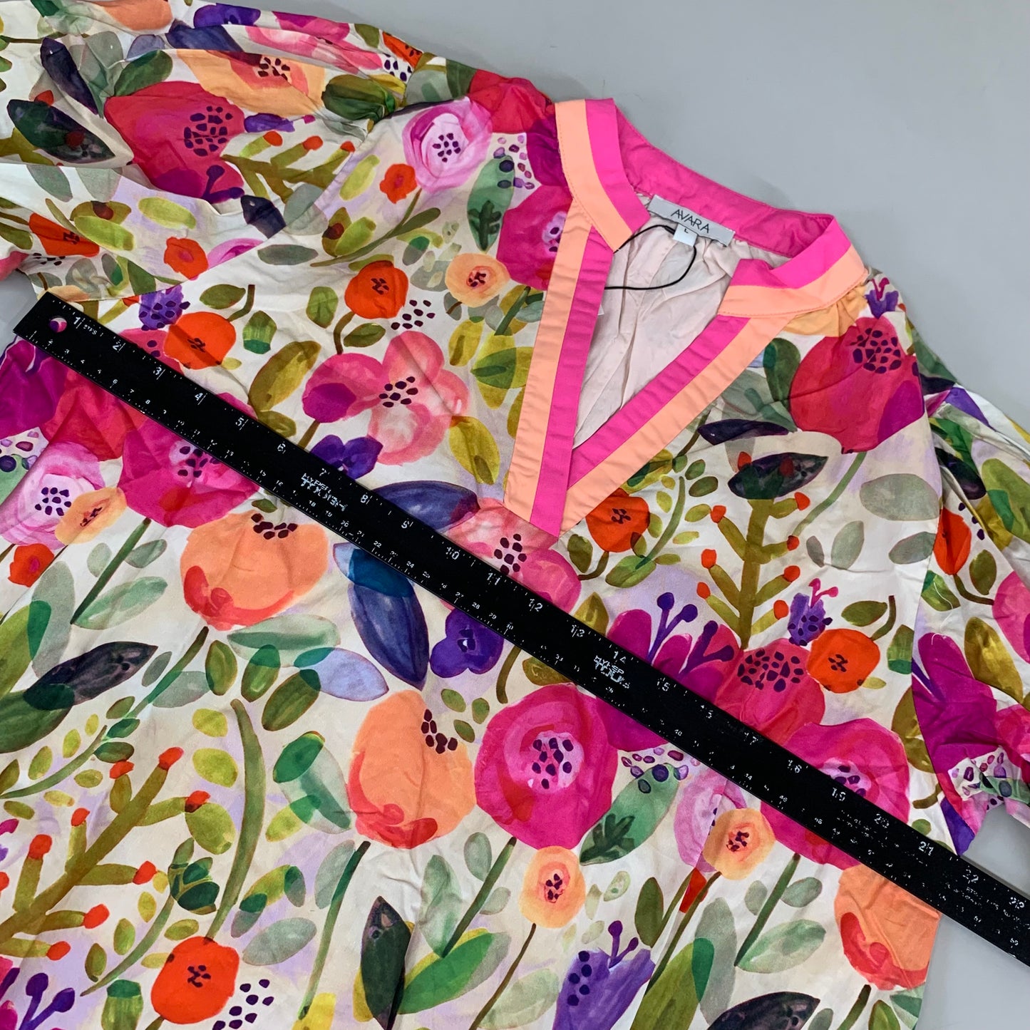 AVARA Grace Dress Women's Sz L Floral 14707-4