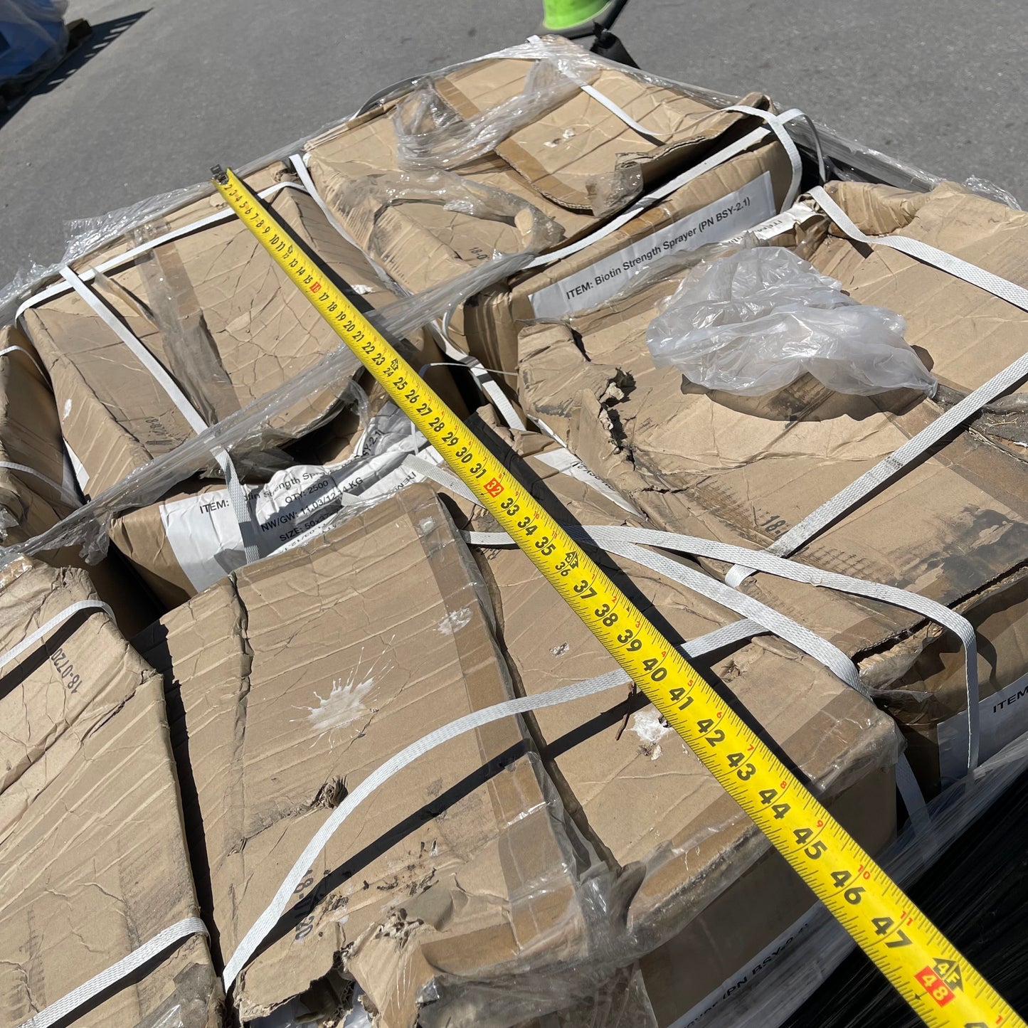 ZA@ Pallet of BIOTIN Strength Sprayer Lid White 50x37x37 CM BSY-2.1 (New)(A)