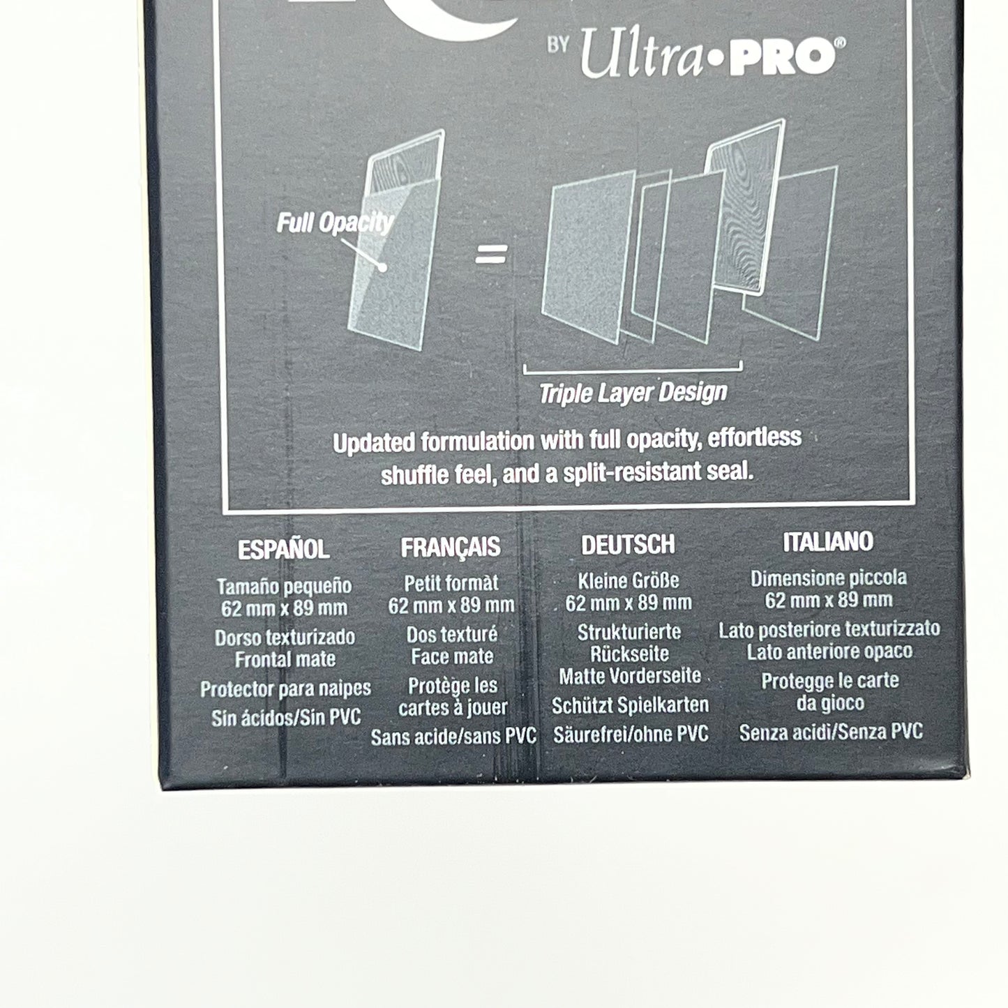 ULTRA PRO (2 PACK, 60 EACH) Eclipse Deck Protector Sleeves Small Yellow 16697