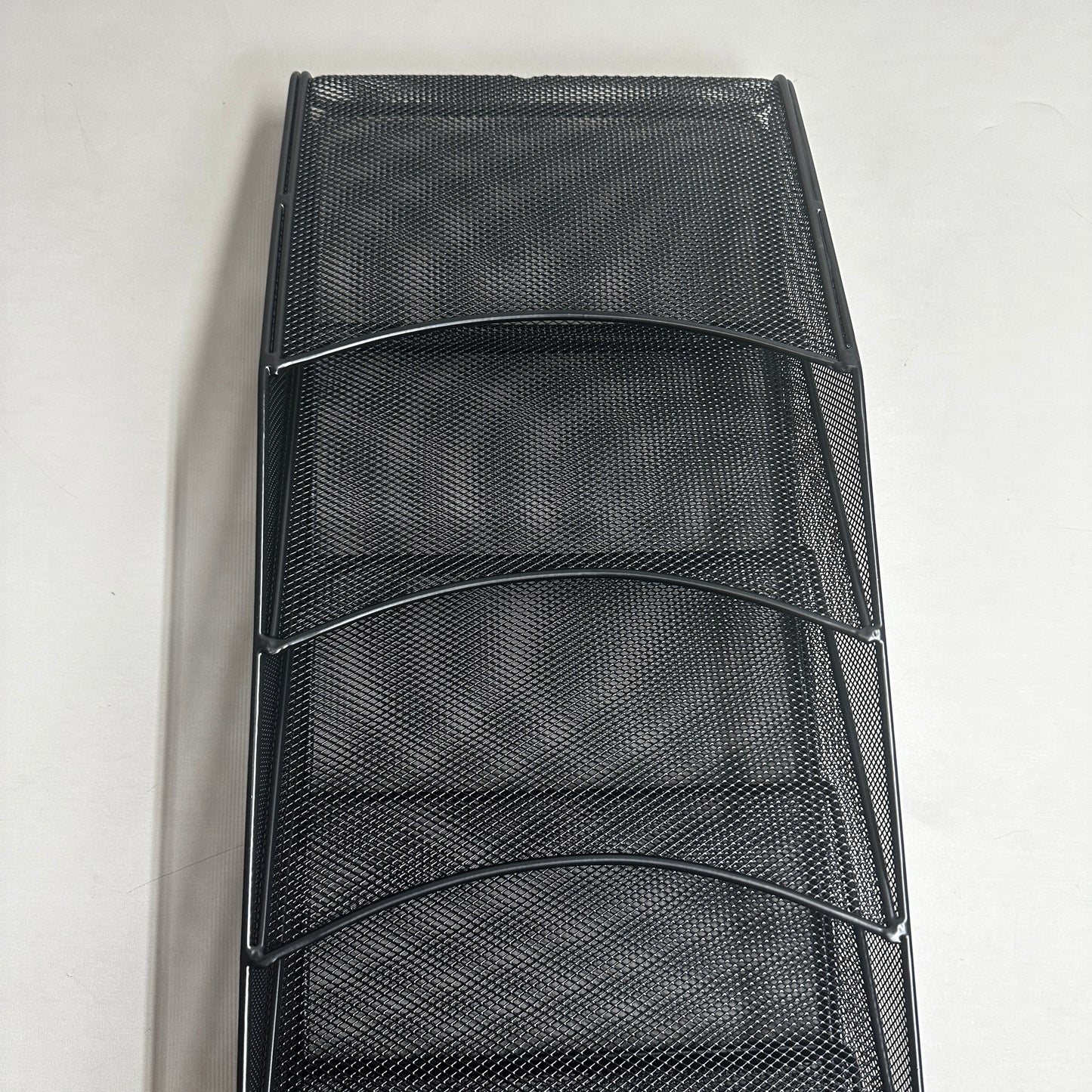SAFCO 9 Pocket Mesh Literature Magazine Rack Onyx Black
