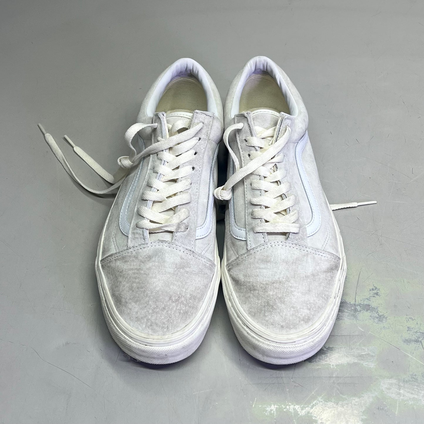 VANS Old Skool Lowpro Suede Sneakers  Men's Sz 11 Off White (Pre-Owned)