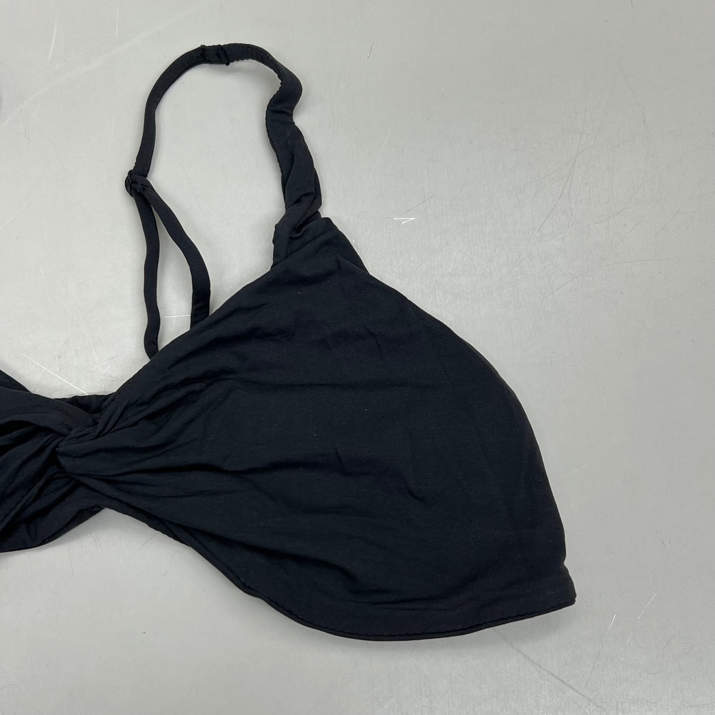 SKIMS Buttery Soft Knotted Bra Women's Sz 2X Onyx BR-SCN-0445