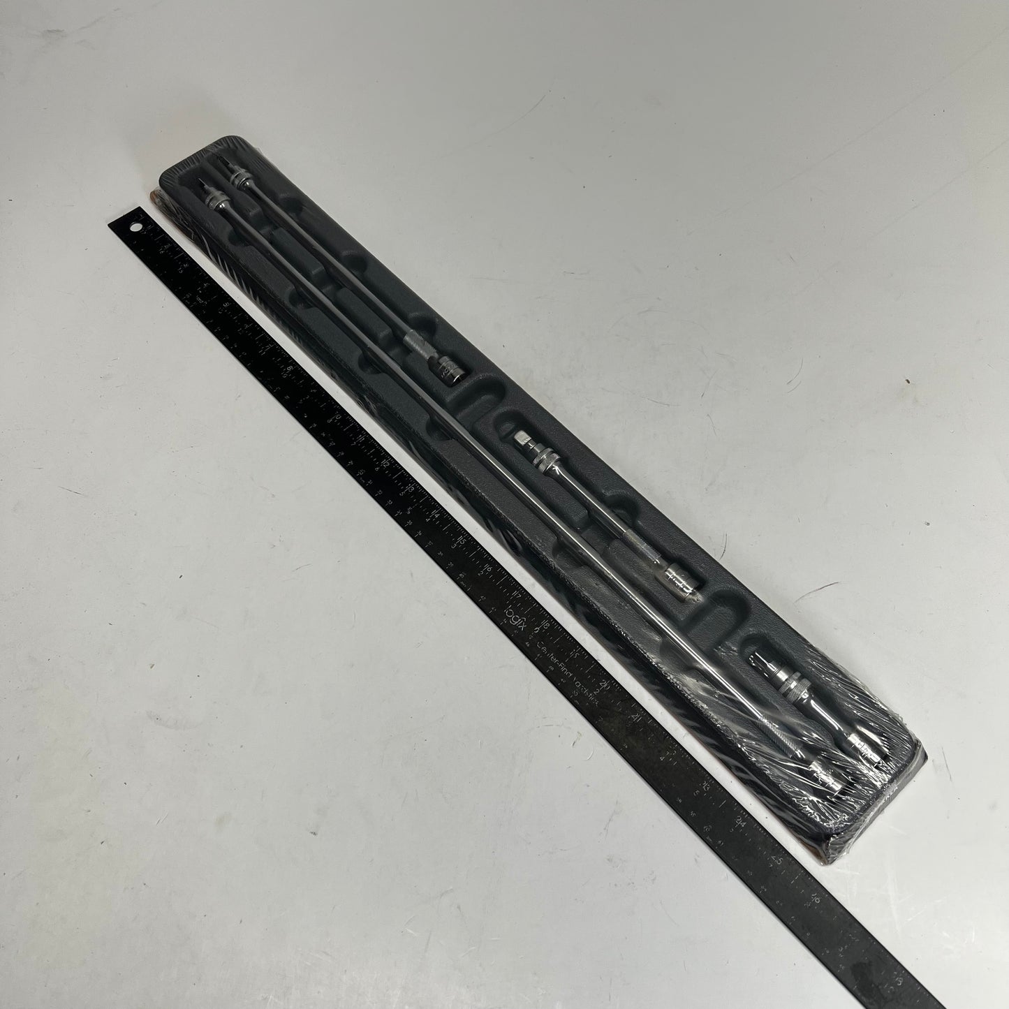 SNAP ON Quick Release Locking Knurled Extension Set 4 Piece - 3/8" Drive Chrome