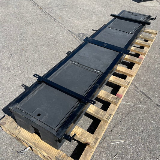 LIPPERT Large Double Bin Storage System 100"x19"x9" Black