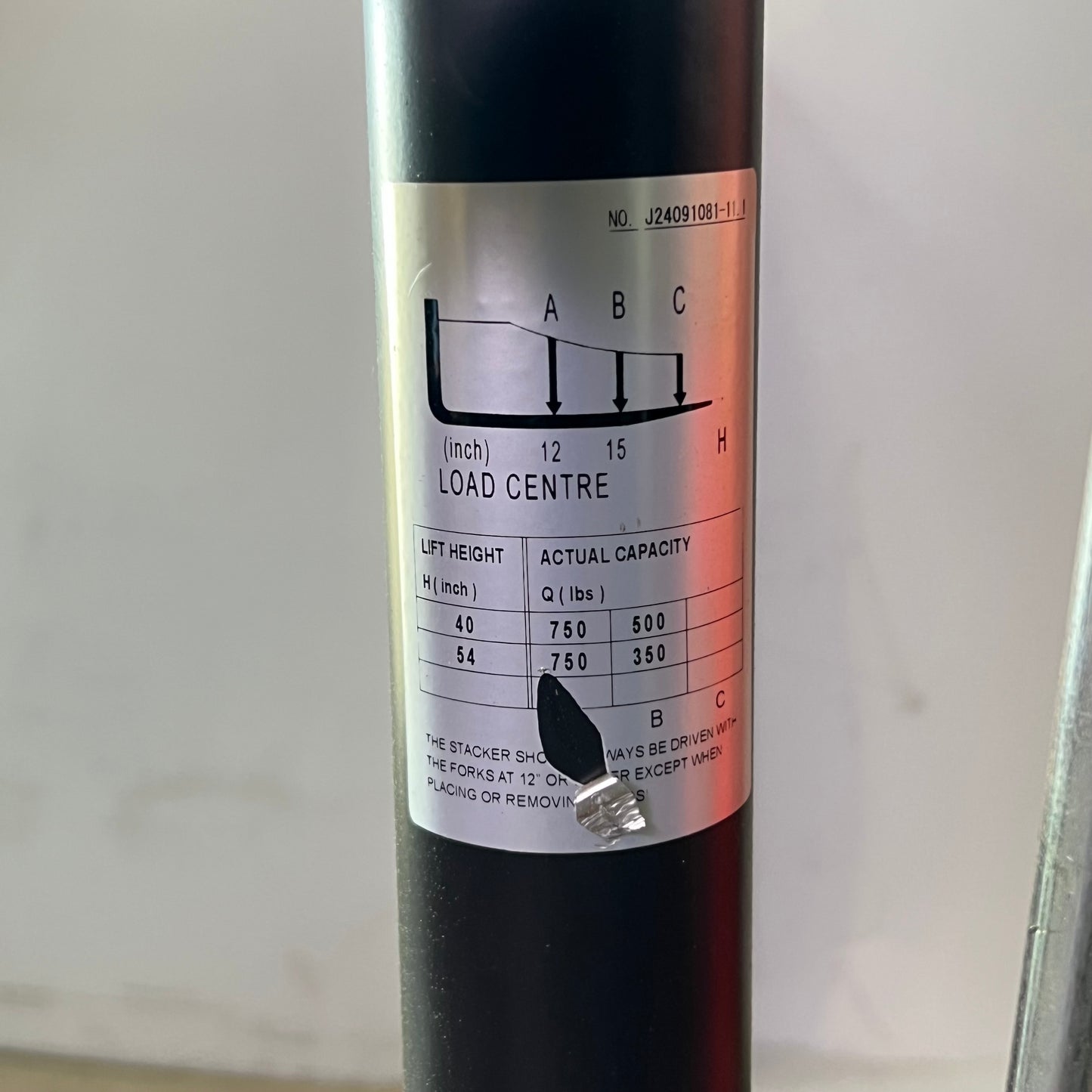 DAYTON Hydraulic Platform Lifter 750 lb Load Capacity, Red 2MPU6