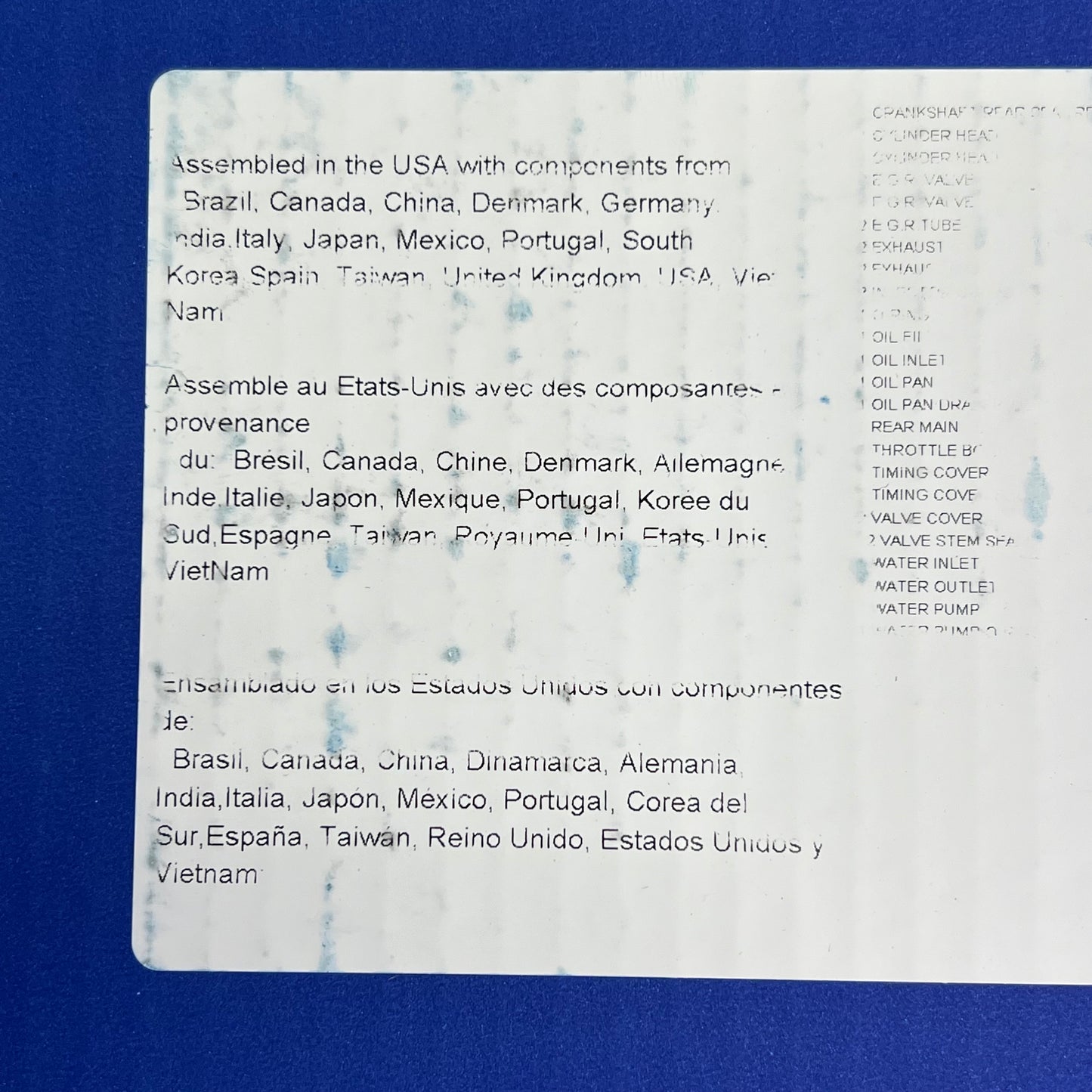 MAHLE Original Full Gasket Set For Chrysler & Dodge Made In USA 95-3572