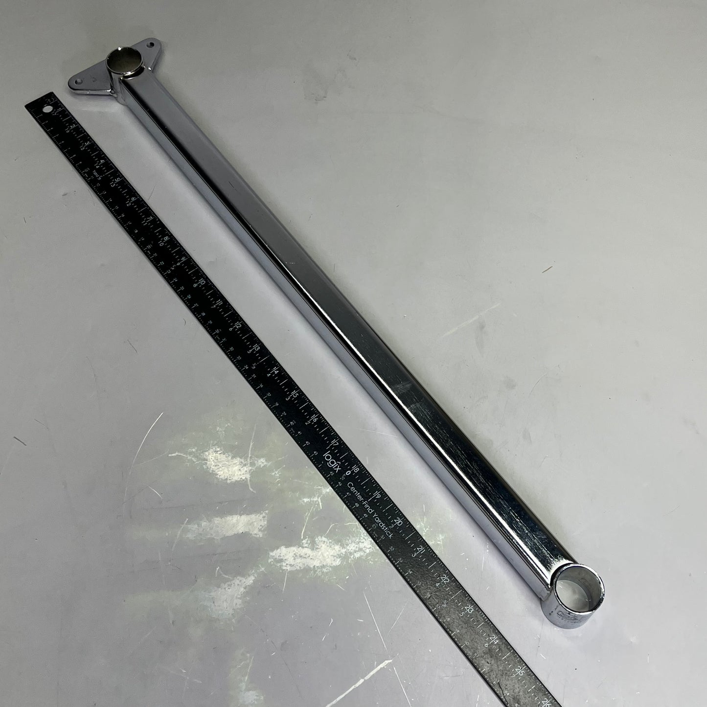 QUANTUM STORAGE (1 SET)Security Door Mounting Bracket 24"D Chrome Plated SDMB24C