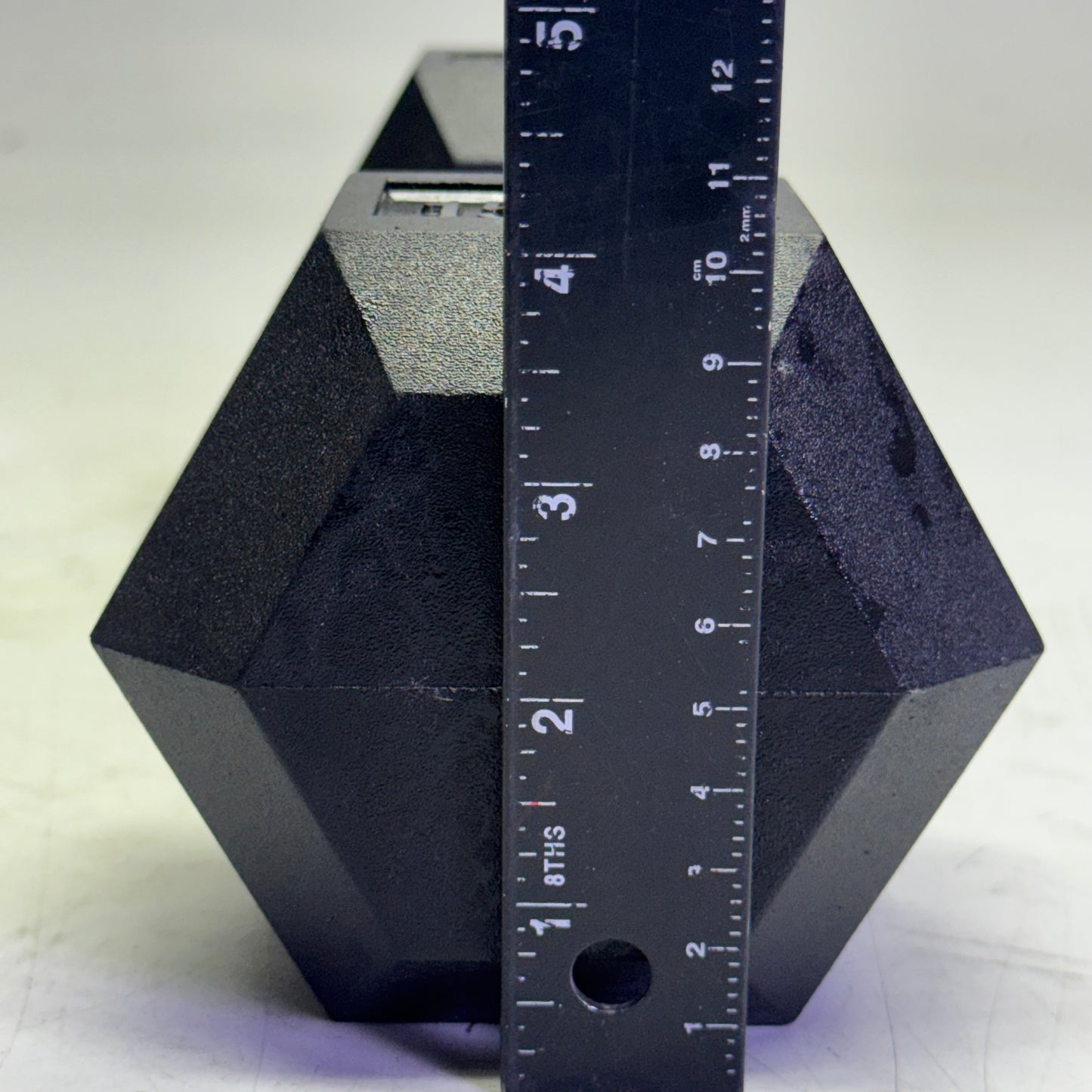 TITAN FITNESS (2 PACK) Black Rubber Coated Hex Dumbbell Single 15lb HEXDBB_15