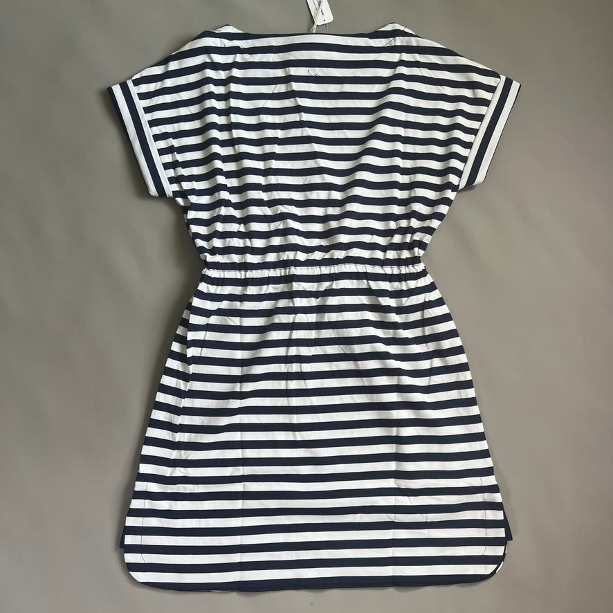 TOMMY BAHAMA Women's Short Sleeve Amira Stripe Short Dress Size M Island Navy (New)