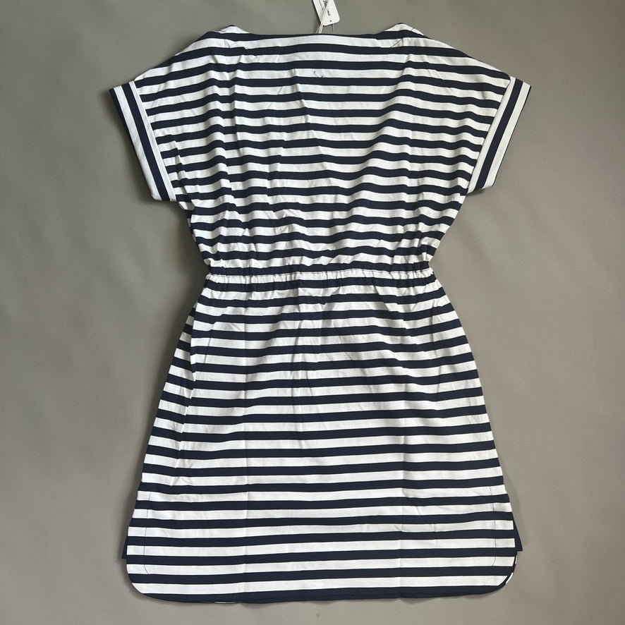 TOMMY BAHAMA Women's Short Sleeve Amira Stripe Short Dress Size XL Island Navy (New)