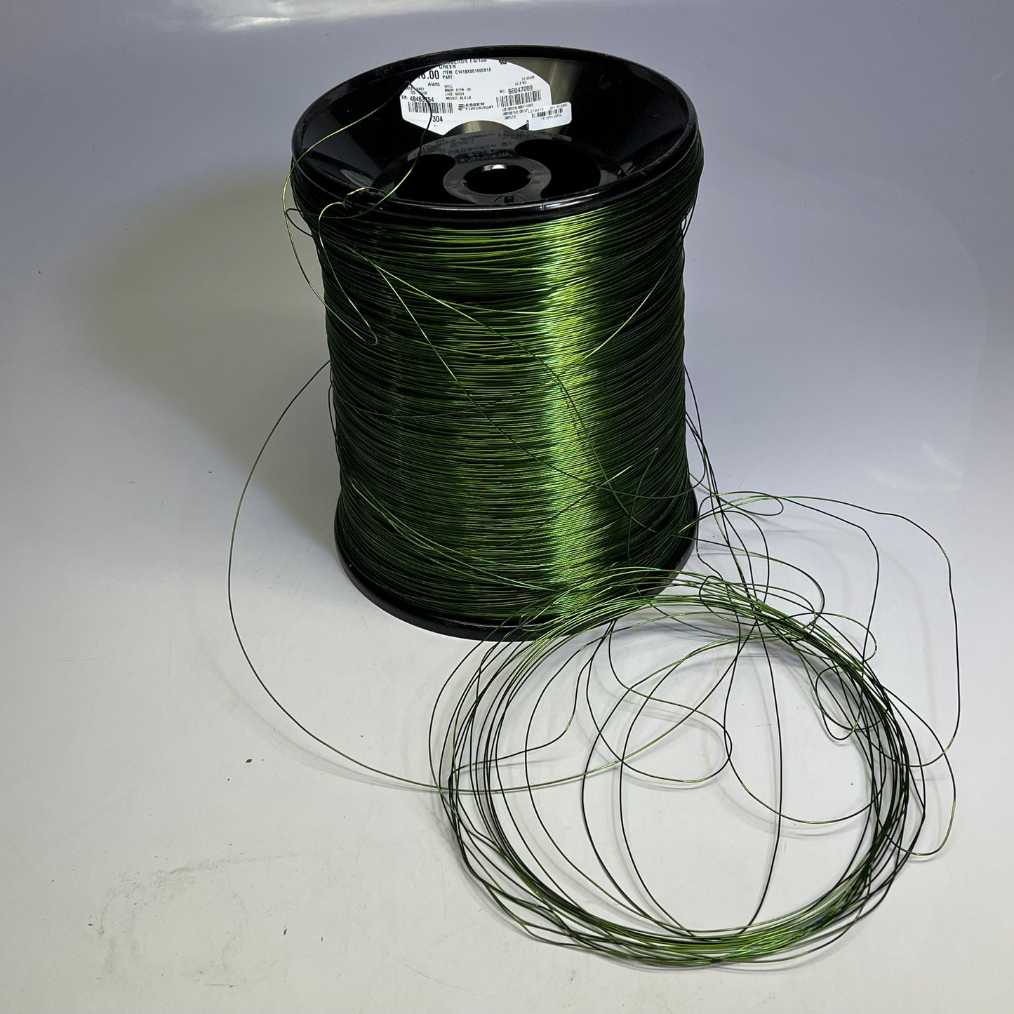 ELEKTRISOLA Copper Magnet Wire Polyester AQ18 18 AWG Green C141BX00180081A