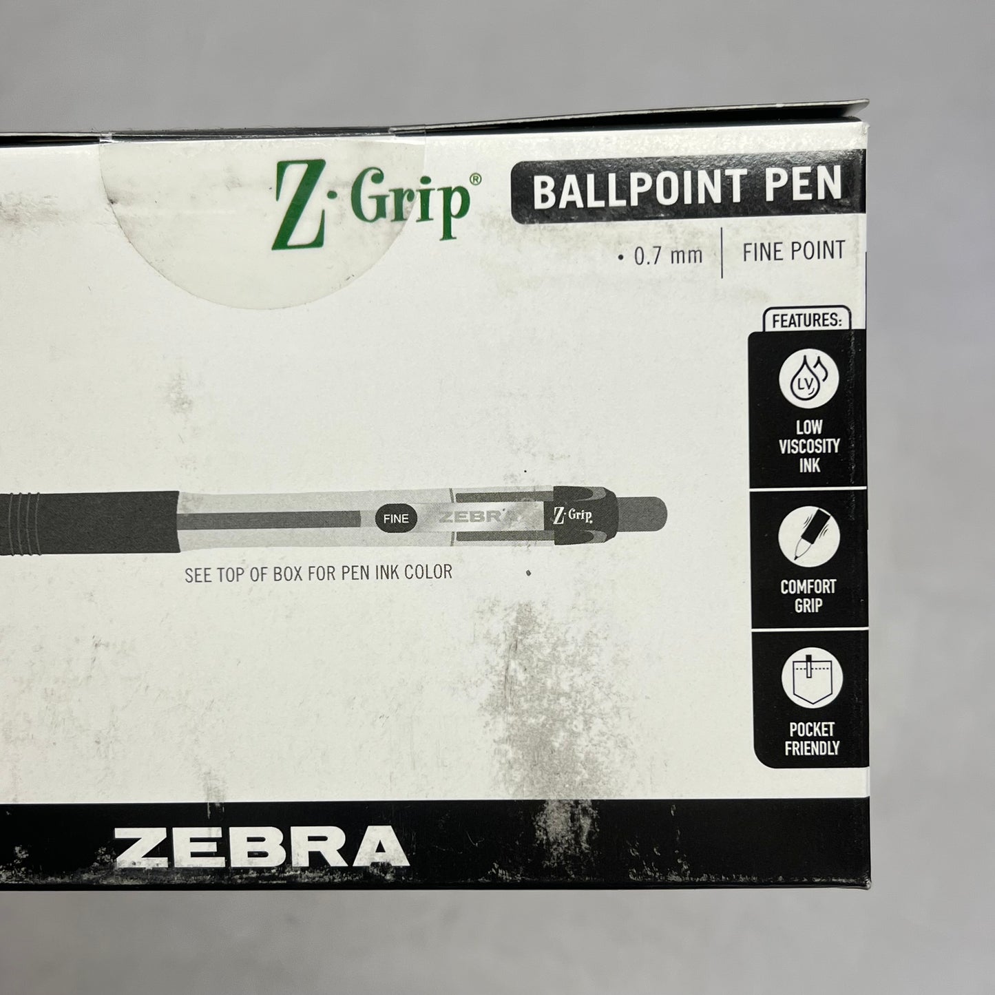 ZEBRA (30 PACK) Pen Z-grip Retractable Ballpoint Pen  0.7mm Black BX-25X30/0820