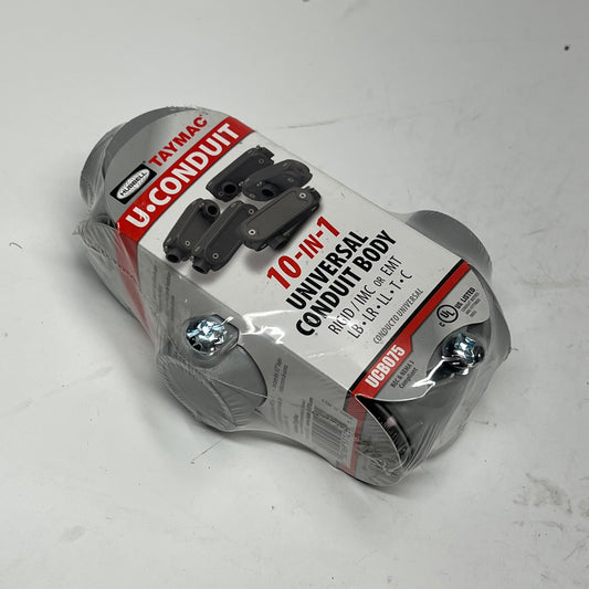 TAYMAC (2 PACK) U Conduit 10-in-1 Universal Conduit Body 3/4" Grey UCB075