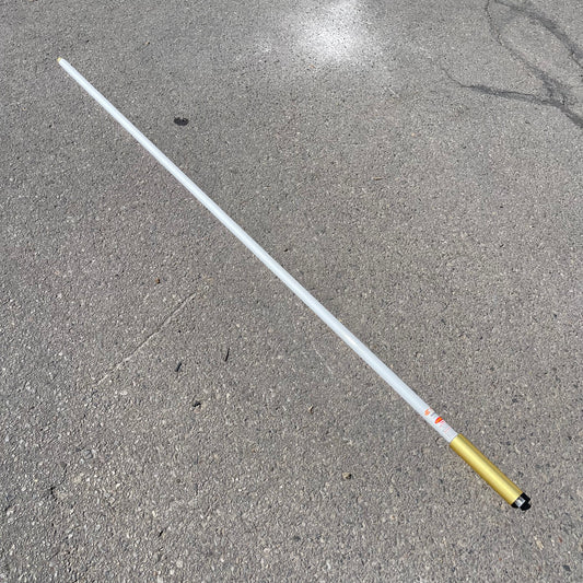 Z@ TE CONNECTIVITY Fiberglass UHF Antenna 80"x1.5" White & Gold FG4505W (New)