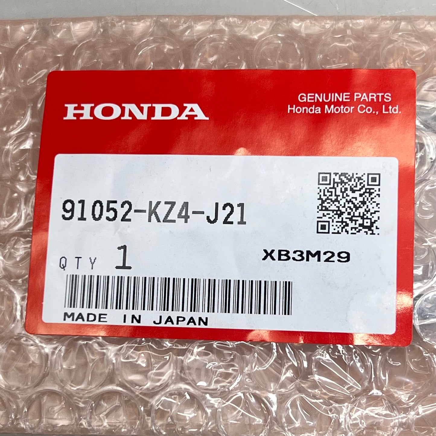 HONDA Bearing Radial Ball Rear Wheel Genuine OEM 91052-KZ4-J21