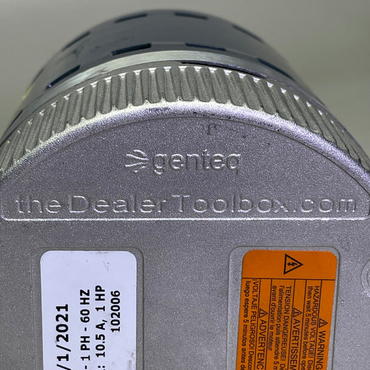 GENTEQ Drive Blower Motor 120/240V 60HZ 1PH 1HP Dark Blue & Silver 5SEA39RL V5003
