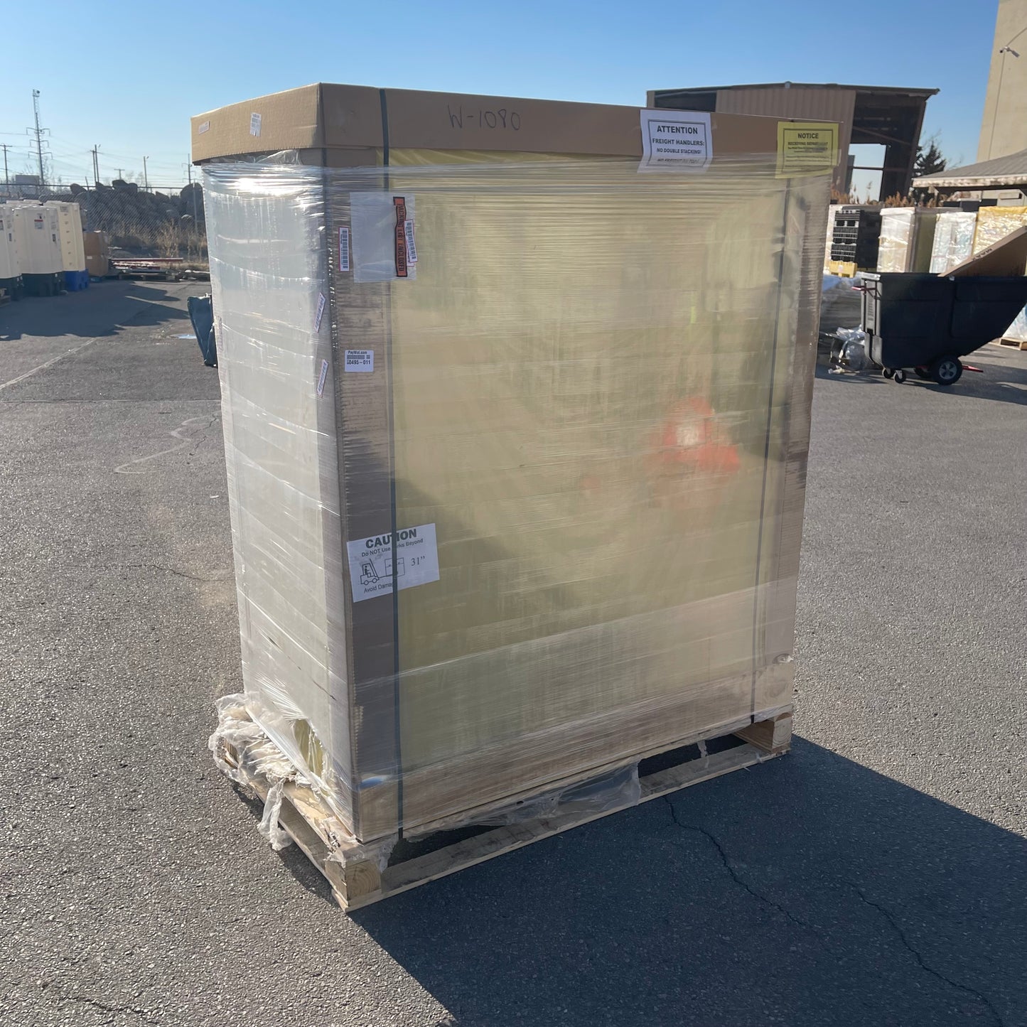 SECURALL Hazardous Waste Storage Cabinet 120 Gal Capacity 66"x56"x31" W1080 (B)