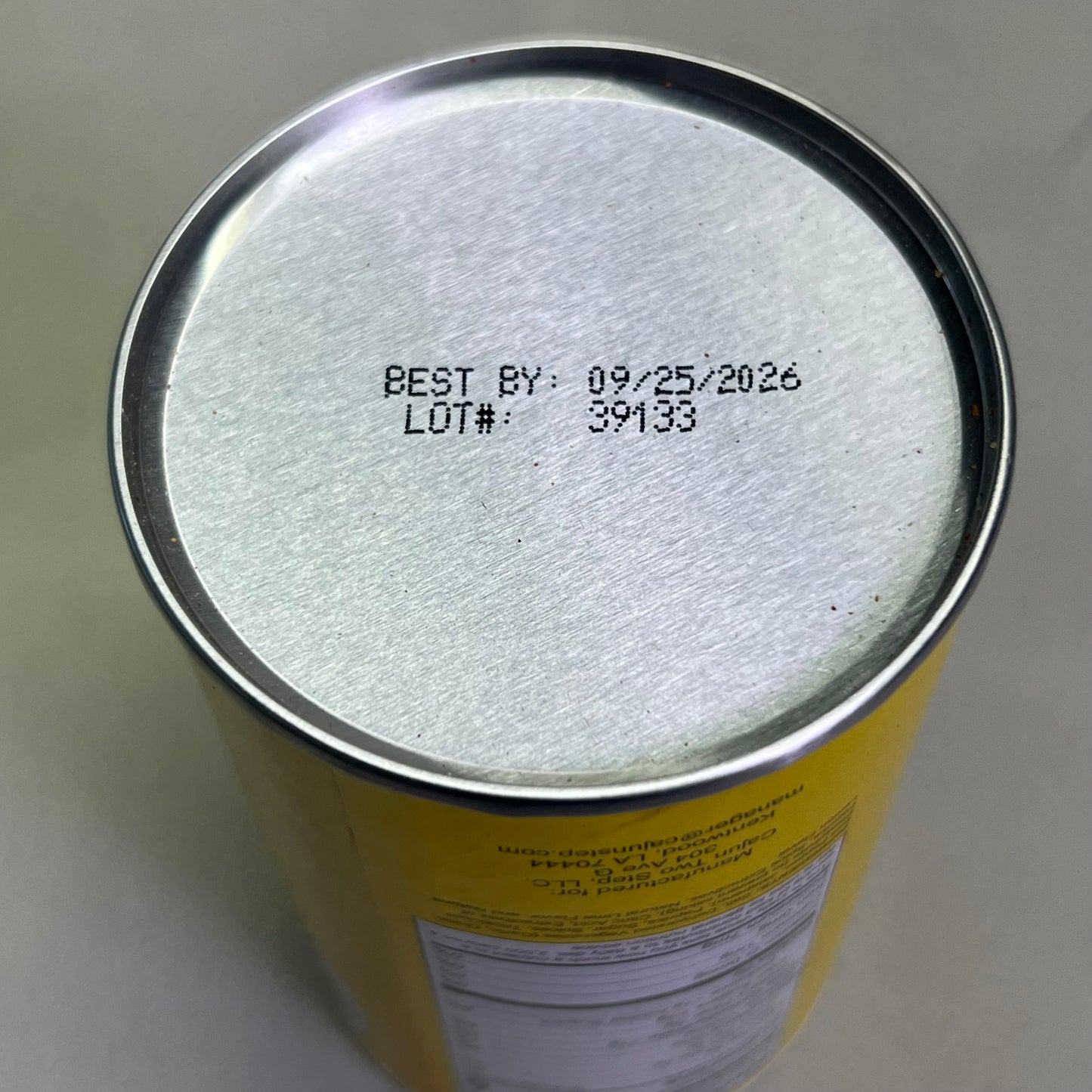 CAJUN TWO STEP (2 PACK) Fire Seasoning 8 oz, White & Yellow BB 11/26