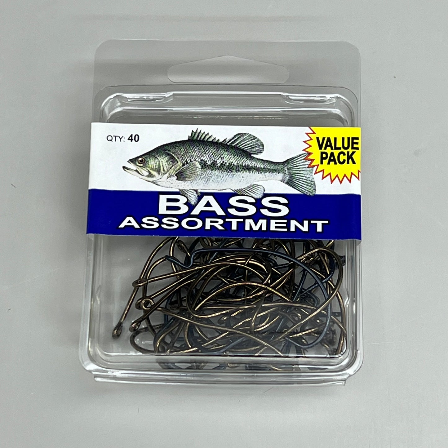 EAGLE CLAW (2 PACK) Bass Hook Assortment Value Pack Black/Bronze 40pc SPBASS