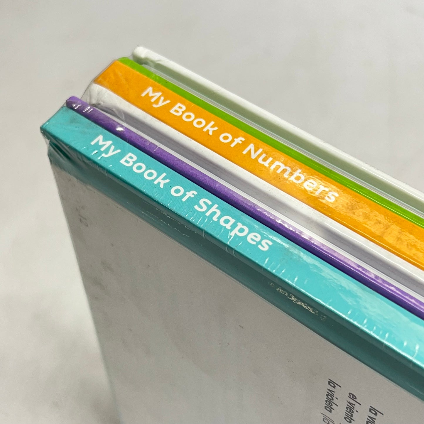 MY BOOKS OF COLORS, NUMBERS, SHAPES & WORDS Children's Hardback Bilingual Set