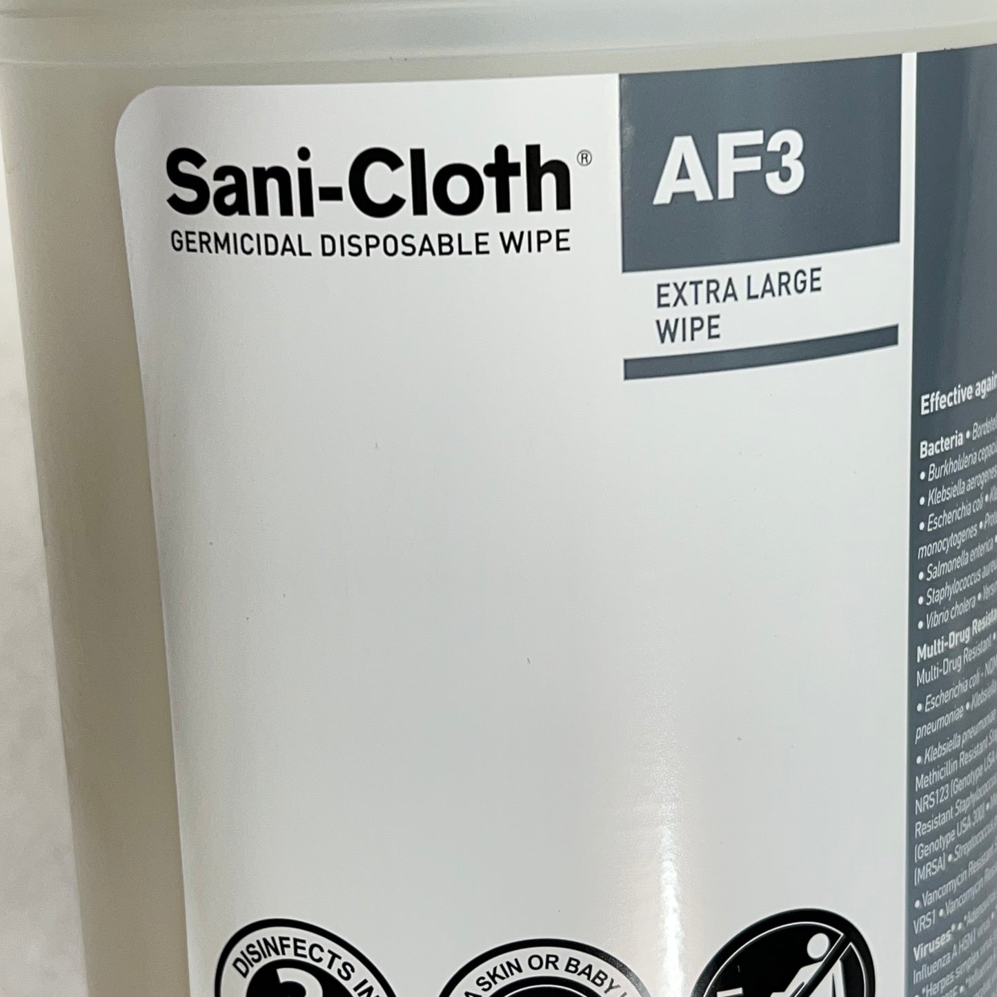 PDI (4 PACK, 75 EACH) AF3 Germicidal Disposable Sani-Cloth XL Wipes BB 02/28