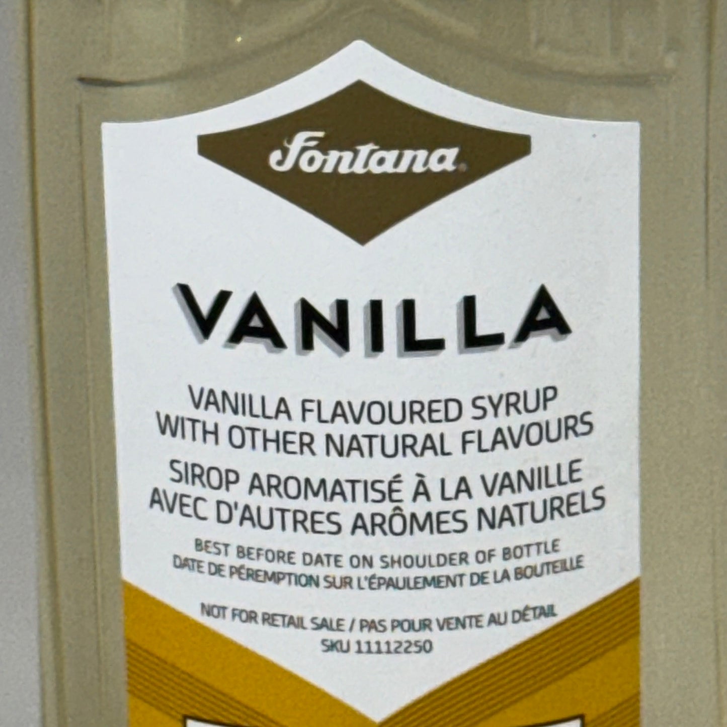 ZA@ STARBUCKS (4 PACK) Fontana Vanilla Flavored Syrup 1 L BB 07/24 As-is Packaging