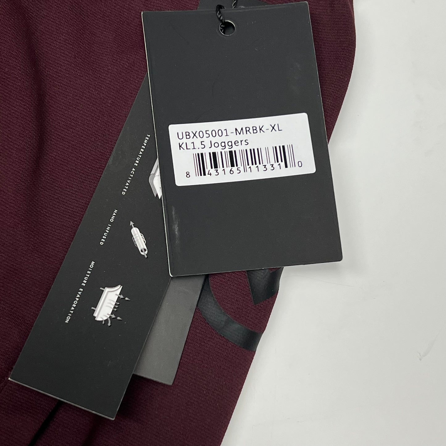 ICONX Kl1.5 Jogger Combines Bioceramic Bioflex Men's Sz XL Maroon/Black