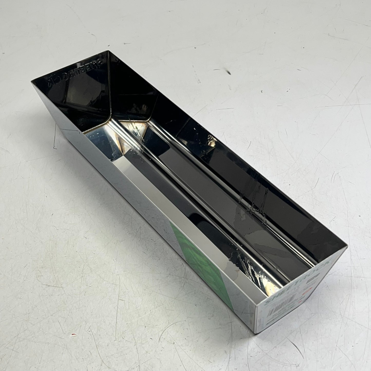 KRAFT Rust Resistant Classic Stainless Steel Mud Pan Contoured Bottom 14" 340407