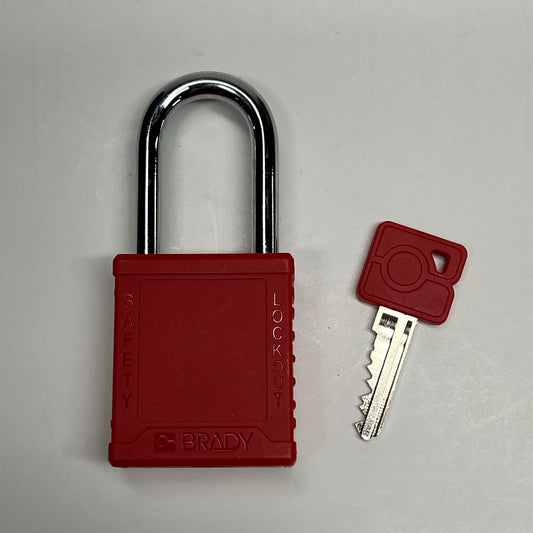 BRADY (12 PACK) Velocity Nylon Safety Lockout Padlocks Keyed Different Y608|3294