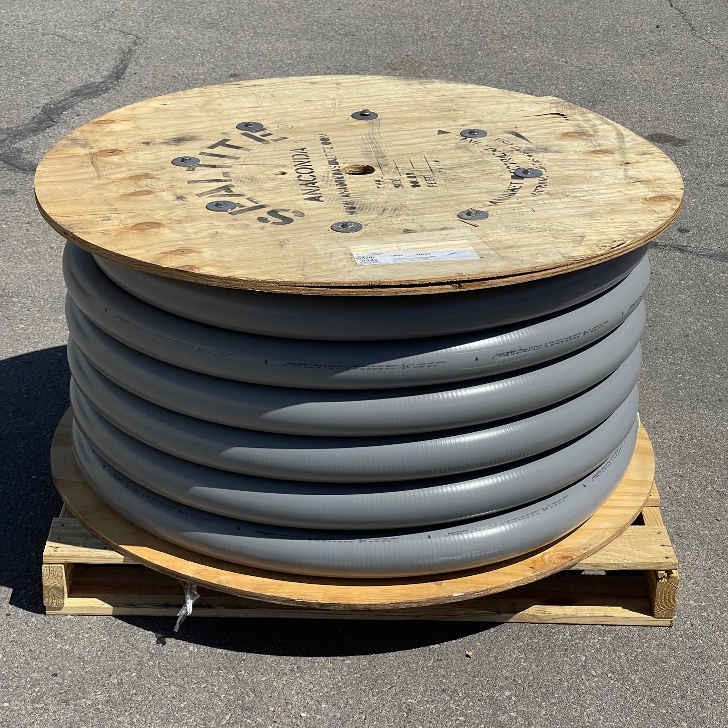 Z@ ANACONDA Sealtite Flexible Conduit 3” UA/EFST 100 ft Gray MADE IN USA(New)