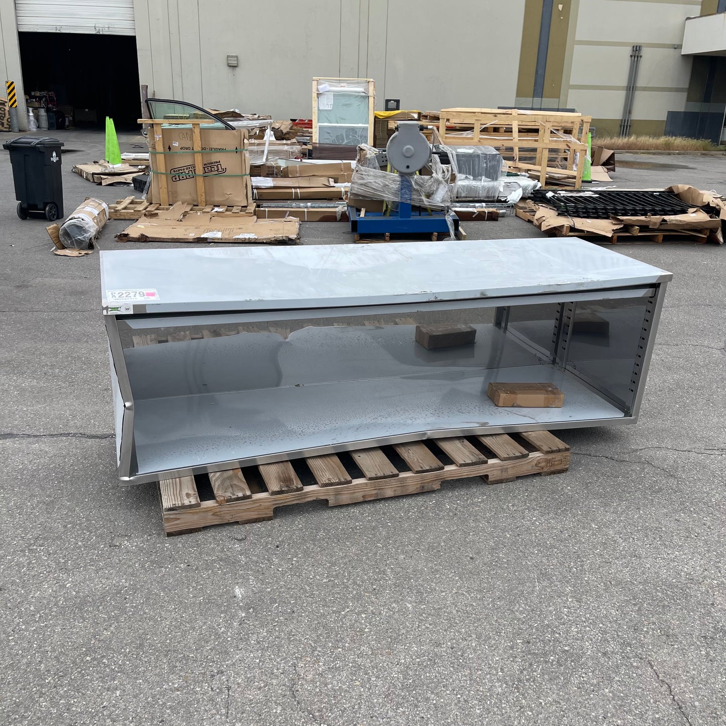 ZA@ REGENCY Enclosed Base Table 96”x30”x30” Stainless Steel 600EBT3096 (AS-IS)