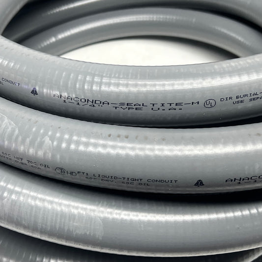 ANACONDA ELECTRICAL Stealtite Thermoplastic Pvc 1-1/4" UA X 50' Grey 034241