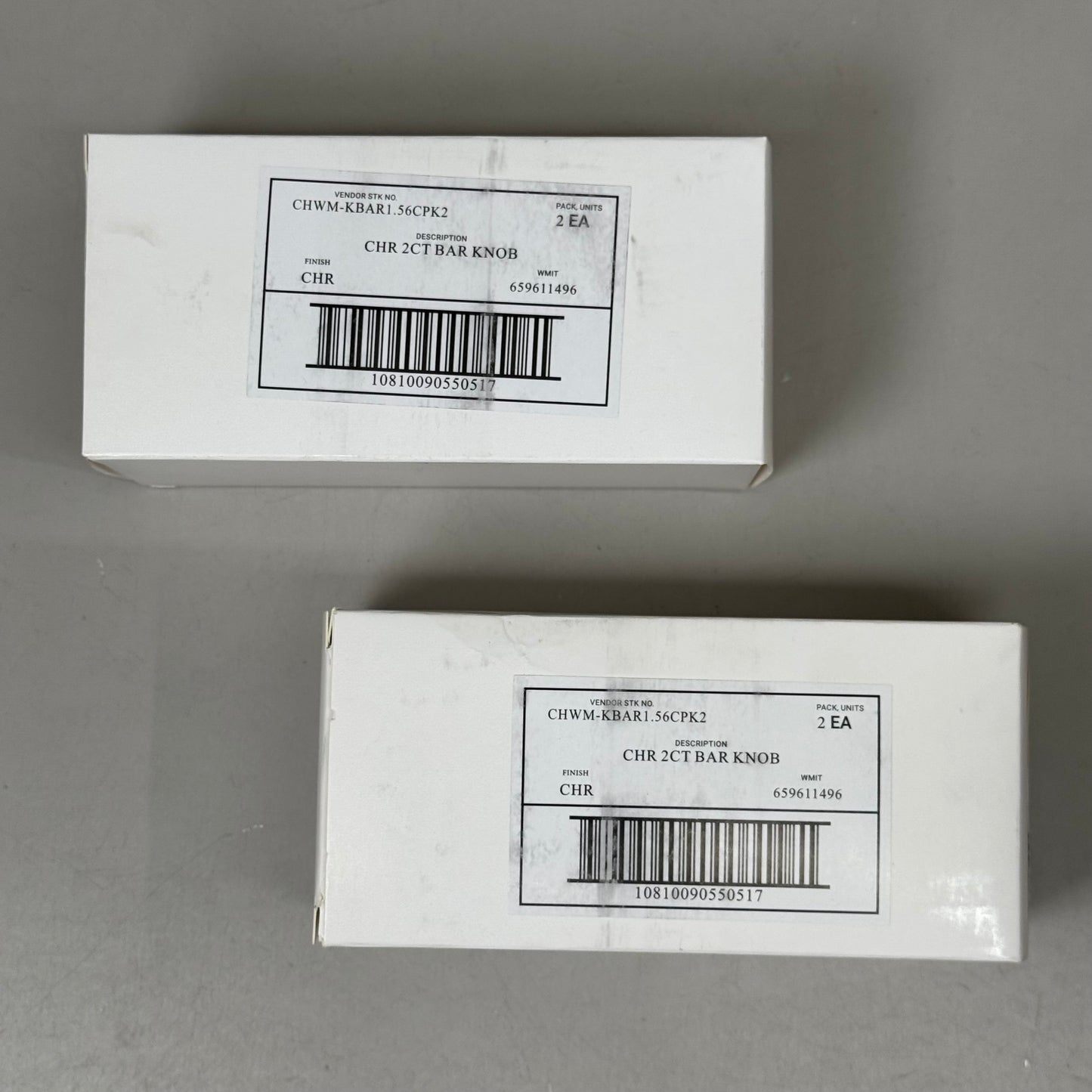 BETTER HOMES & GARDENS (4 PACK, 2 KNOBS EACH) Bar Knob 1-9/16" Polished Chrome