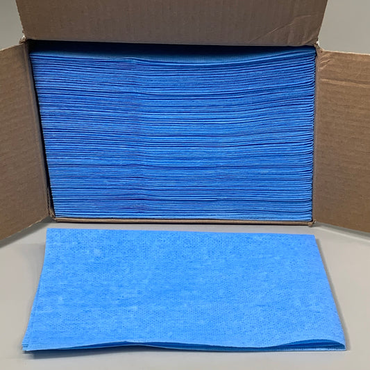 ZA@ FIRST MARK (150 COUNT) Medium Weight Wipes/Towels Blue 13"x21" 243692