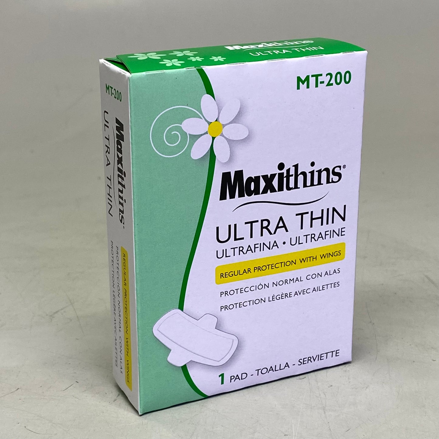 ZA@ HOSPECO (200 PACK) Maxi Thins Ultra Thin Regular Protection W/ Wings MT-200 (AS-IS, Some are Damage) A