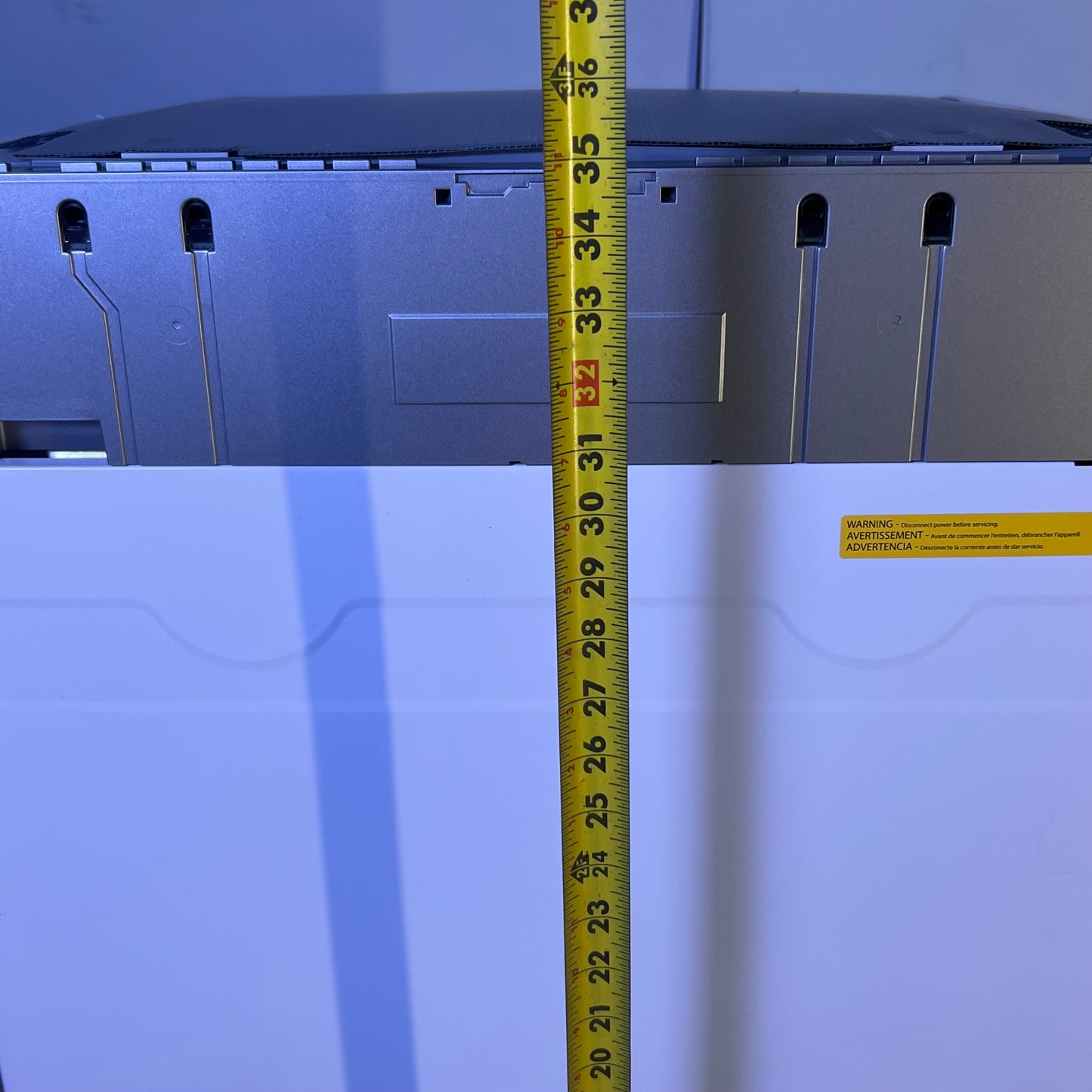 HALLMAN 24-in Top Control Built-in Dishwasher with Third Rack 24" White HDW24PW