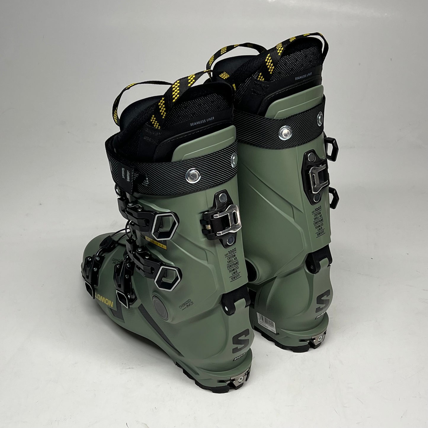 SALOMON Shift Pro 100 at Gw Ski Boots Men's Sz 27 Oil Green SASP1MOGP10044