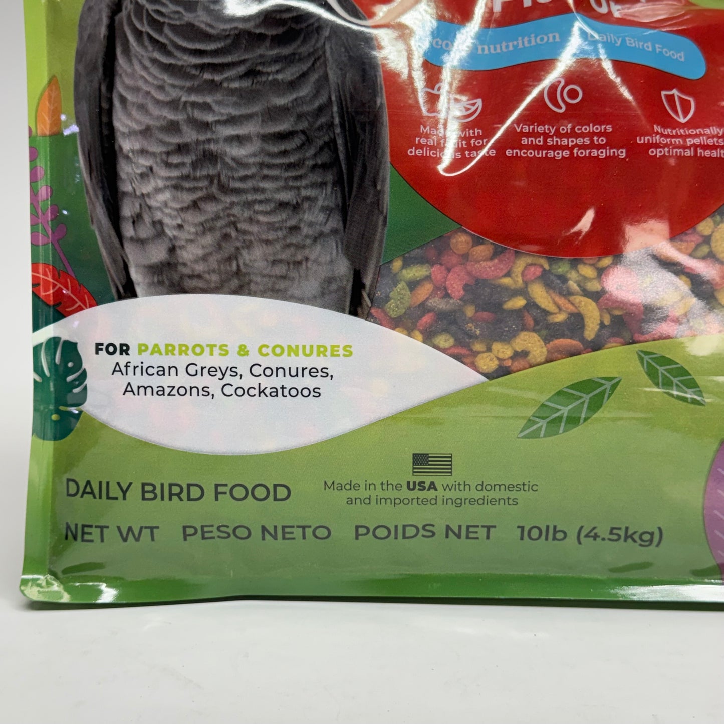 ZUPREEM FruitBlend Flavor with Natural Flavors Daily Parrot & Conure Bird Food 10 lb. BB 10/27