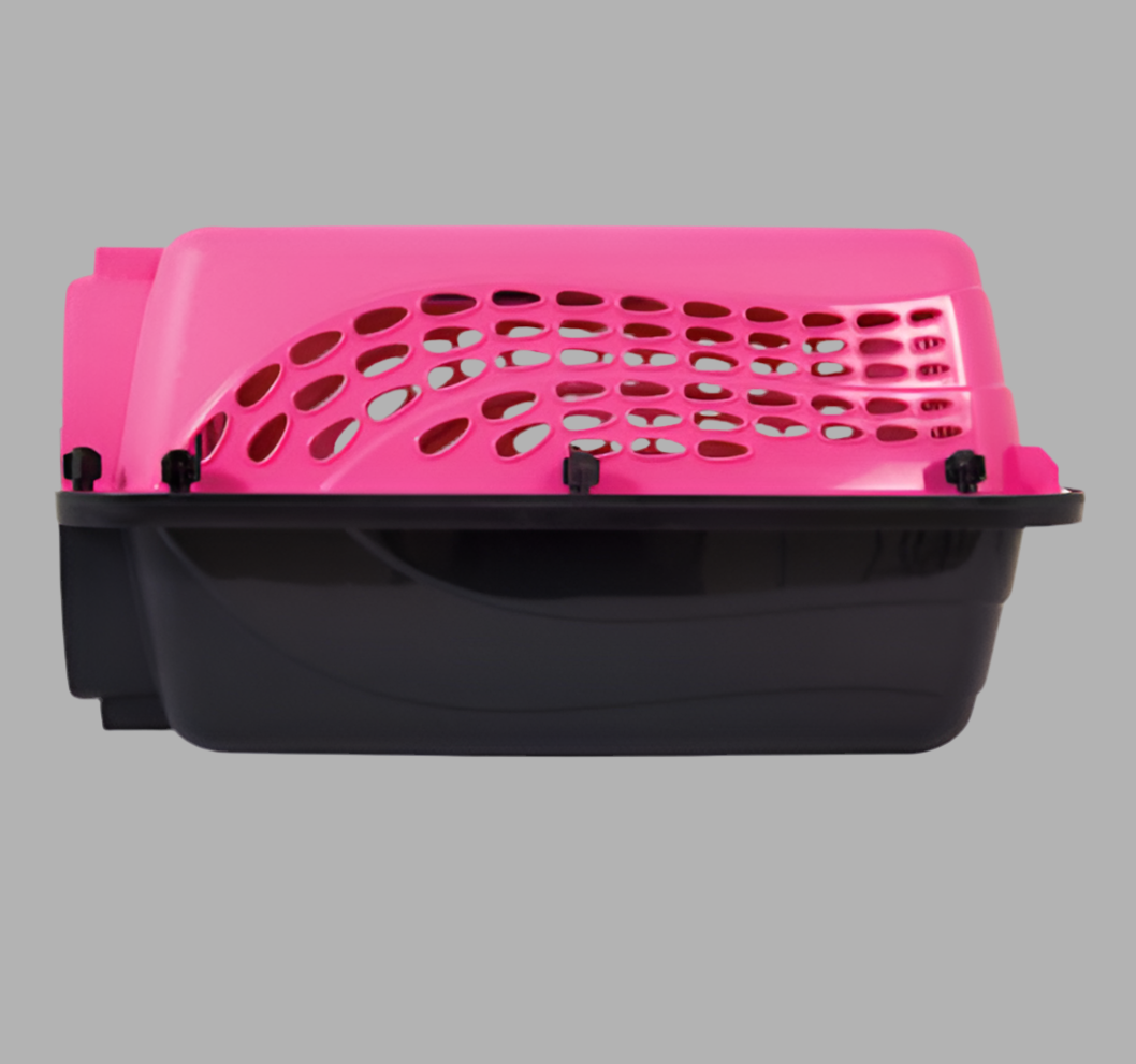 ZA@ PETMATE Easy to Assembly 2 Door Dog & Cat Kennel Made in USA 10 lbs Pink 21227 A