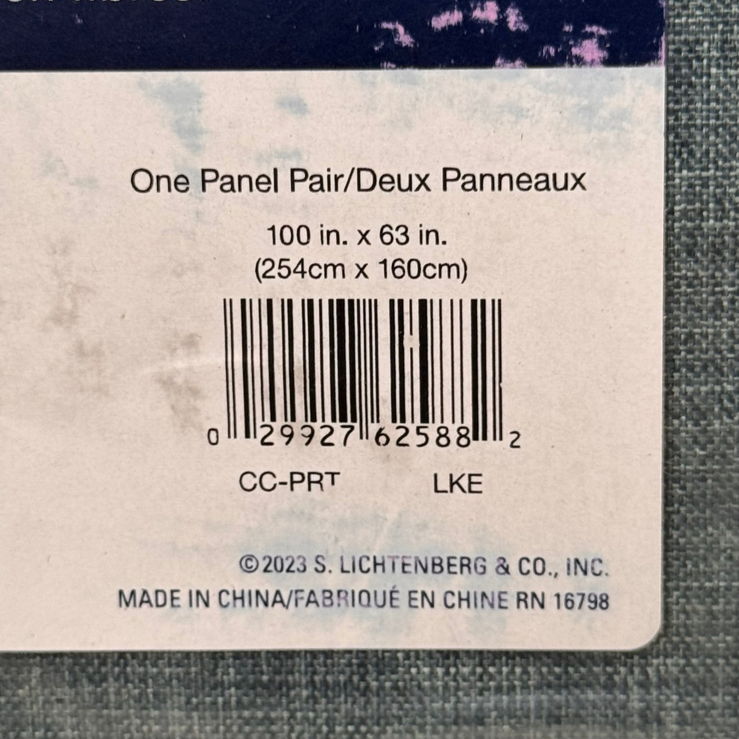 SUN ZERO (2 PACK) Tonal Texture Fleece Insulated 100% Blackout Curtains Blue 100" X 63"